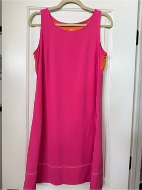 Title Nine Pink Tank with Orange color block back- M see all photos